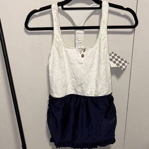 NWT Kushcush by Kerry Cushman One Piece Lace Swimsuit